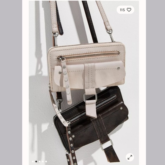 We The Free Perri Leather Crossbody  (blue) - Picture 10 of 11